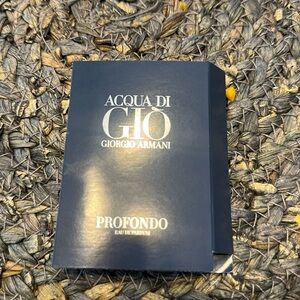 5/$25.00 Acqua di gio Giorgio Armani profondo Eau de cologne parfum spray new